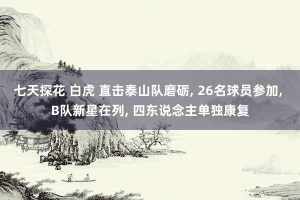 七天探花 白虎 直击泰山队磨砺， 26名球员参加， B队新星在列， 四东说念主单独康复