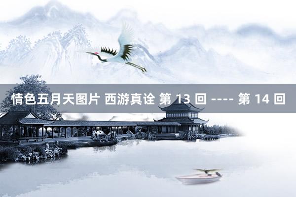 情色五月天图片 西游真诠 第 13 回 ---- 第 14 回